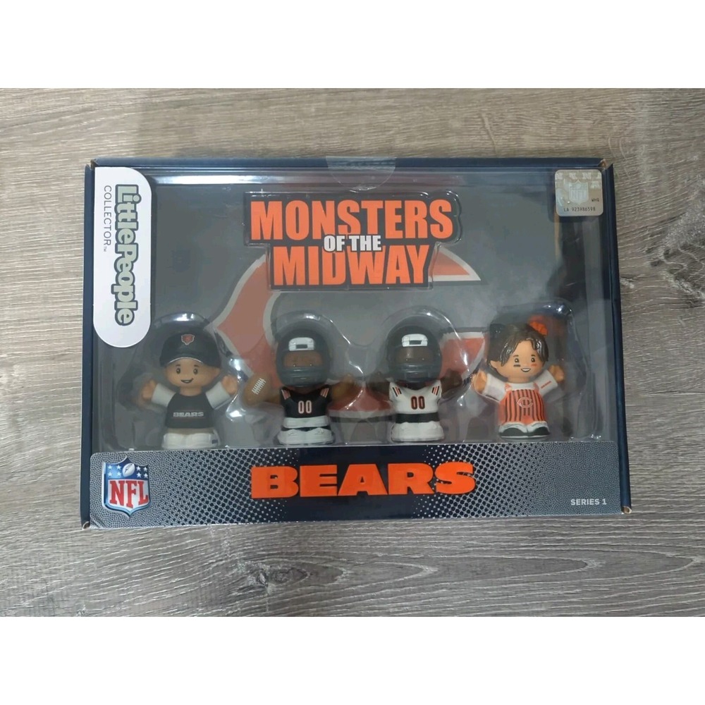 Little People Collector NFL Chicago Bears Series 1 Fisher Price 4 Figures
